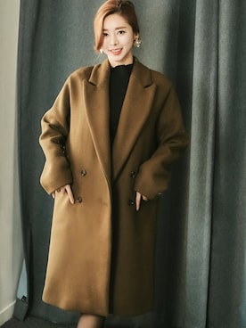 「アイテム（カバーオール）」を使った、kormarchさん（レディース・167cm）の秋コーディネート