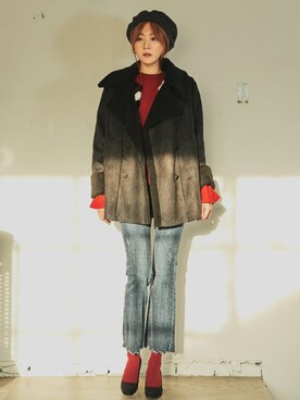 「アイテム（カバーオール）」を使った、kormarchさん（レディース・167cm）の秋コーディネート