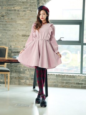 「KORMARCH（コマチ）のアイテム」を使った、kormarchさん（レディース・167cm）の冬コーディネート