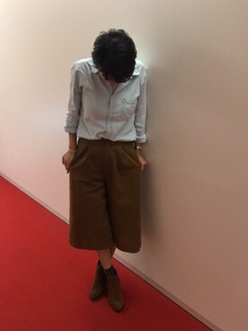 「SHEL’TTER（シェルター）のアイテム（アクセサリー）」を使った、Graceさん（レディース・163cm）の秋コーディネート
