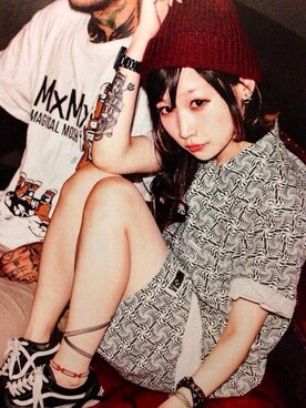 「アイテム（その他トップス、シルバー系）」を使った、GAOさん（レディース・150cm）の冬コーディネート