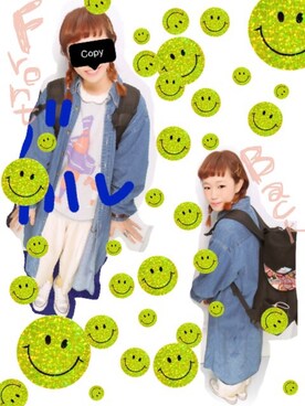 「w closet」｜「アイテム（デニムジャケット）」を使った、むちょさん（レディース・156cm）の春コーディネート