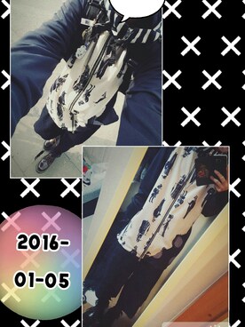 「SANATORIUM（サナトリウム）のアイテム」を使った、青空✡さん（レディース・151cm）の冬コーディネート