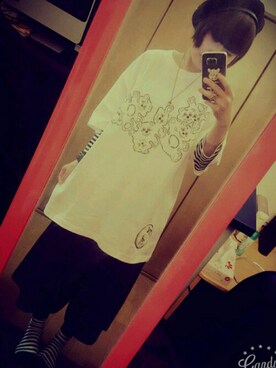 「HELL CAT PUNKS（ヘルキャットパンクス）のアイテム（帽子）」を使った、青空✡さん（レディース・151cm）の夏コーディネート