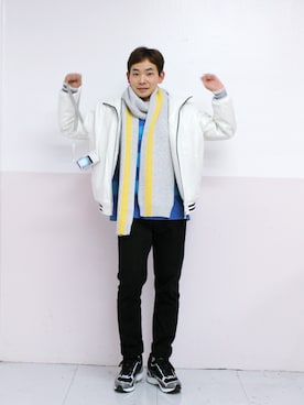 「머플러」｜Oddballさん（メンズ・176cm）の秋コーディネート
