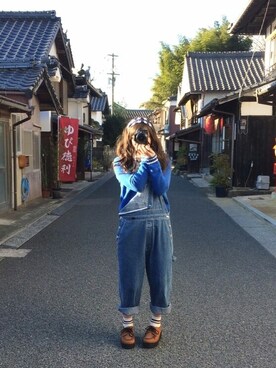 「SPINNS(スピンズ)のアイテム(ヘアバンド)」を使った、m o eさん(レディース・154cm)の冬コーディネート