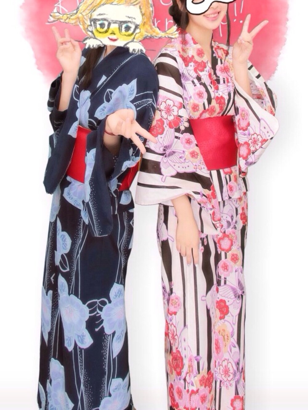 「浴衣、花火大会」｜「WEGOのWEGO/ハートリング（リング、ゴールド系）」を使った、namoさん（レディース・159cm）の夏コーディネートの1枚目の写真