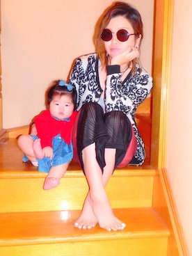 「babygap」｜「アイテム（その他アウター）」を使った、_________Riamamさん（レディース・80cm）の秋コーディネート