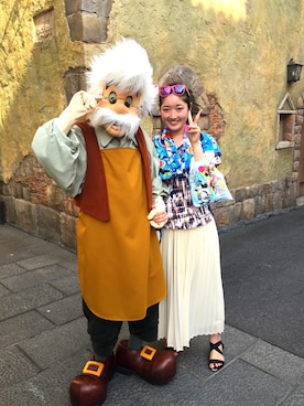 「ひとり旅」｜らーめんさん（レディース・166cm）の夏コーディネート