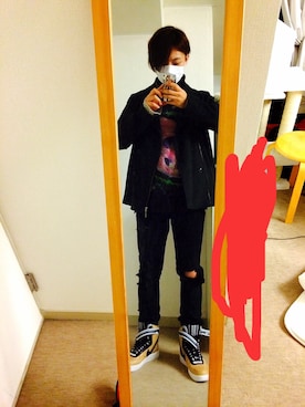 「TAKEO KIKUCHI（タケオキクチ）のアイテム（ピーコート）」を使った、ゆうさん（メンズ・183cm）の秋コーディネート