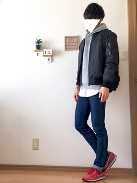 「no brand（ノーブランド）のアイテム」を使った、おさゆうさん（メンズ・168cm）の秋コーディネート