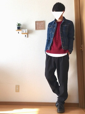 「no brand（ノーブランド）のアイテム（ジャケット/アウター）」を使った、おさゆうさん（メンズ・168cm）の冬コーディネート
