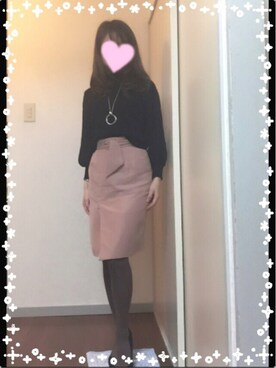 「NETSTAR（ネットスター）のアイテム（ニット/セーター）」を使った、ひまわりさん（レディース・155cm）の秋コーディネート