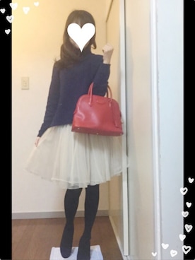 「tocco（トッコ）のアイテム（スカート）」を使った、ひまわりさん（レディース・155cm）の秋コーディネート