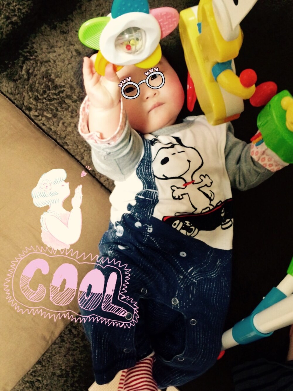 その他のロンパースを着用したキッズの春コーディネートの1枚目の写真