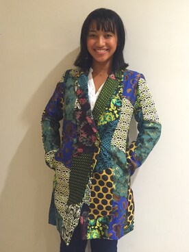 「Desigual（デシグアル）のアイテム（その他アウター）」を使った、lunacoさん（レディース・163cm）の秋コーディネート
