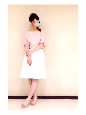 「RAY CASSIN（レイカズン）のアイテム（ベルト）」を使った、SHIHO.Fさん（レディース・163cm）の秋コーディネート