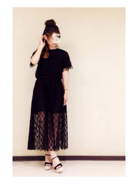 「RAY CASSIN（レイカズン）のアイテム（スカート）」を使った、SHIHO.Fさん（レディース・163cm）の秋コーディネート