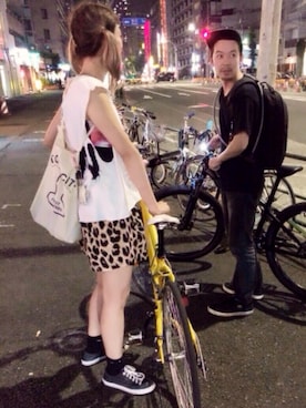 「アイテム（ショーツ、その他）」を使った、青柳美恵さん（レディース・158cm）の夏コーディネート