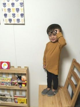 「たらちゃんヘアー」｜art0114さん（キッズ・90cm）の秋コーディネート
