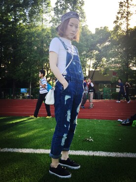 「Hater snapback（ヘイタースナップバック）のアイテム」を使った、Demiさん（レディース・158cm）の春コーディネート