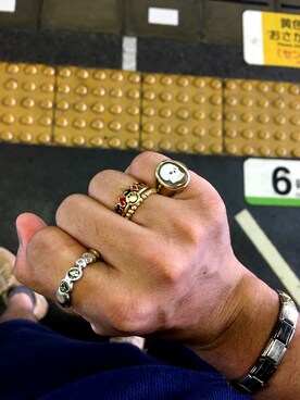 「chigo（チーゴ）のアイテム（アクセサリー）」を使った、MINOさん（メンズ・165cm）の秋コーディネート