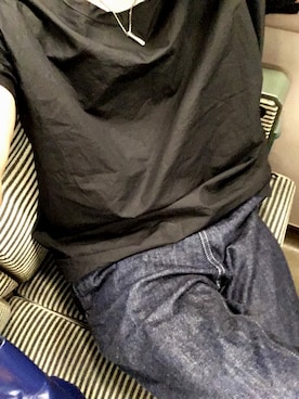 「BASISBROEK（バシスブルック）のアイテム（Tシャツ/カットソー）」を使った、MINOさん（メンズ・165cm）の秋コーディネート
