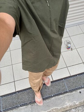 「BASISBROEK（バシスブルック）のアイテム（Tシャツ/カットソー）」を使った、MINOさん（メンズ・165cm）の秋コーディネート