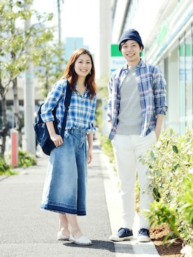 「SHARE PARK（シェアパーク）のアイテム」を使った、yamaaaaさん（メンズ・173cm）の春コーディネート