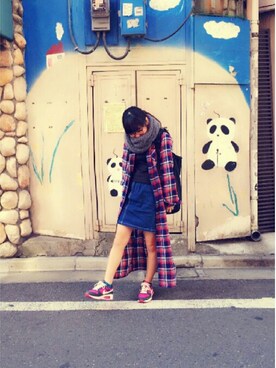 ロングネルシャツ のレディース人気ファッションコーディネート Wear