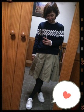 「CONVERSE（コンバース）のCONVERSE コンバース ジャック パーセル / JACK PURCEL（スニーカー）」を使った、piさん（レディース・160cm）の冬コーディネート