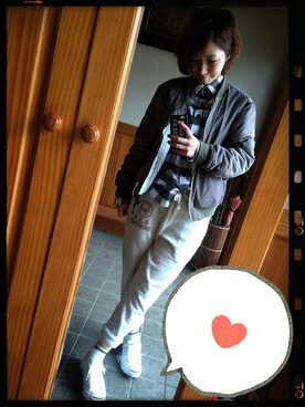 「CONVERSE（コンバース）のCONVERSE コンバース ジャック パーセル / JACK PURCEL（スニーカー）」を使った、piさん（レディース・160cm）の冬コーディネート