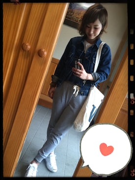 「CONVERSE（コンバース）のCONVERSE コンバース ジャック パーセル / JACK PURCEL（スニーカー）」を使った、piさん（レディース・160cm）の春コーディネート