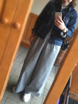 「Daniel Wellington（ダニエルウェリントン）の【Daniel Wellington】レザーバンド３６ＭＭ（アナログ腕時計）」を使った、piさん（レディース・160cm）の冬コーディネート