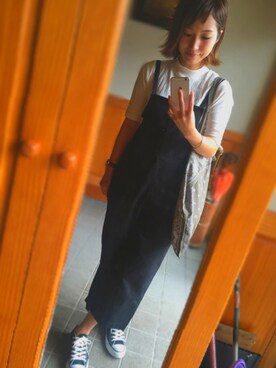 「Daniel Wellington（ダニエルウェリントン）の【Daniel Wellington】レザーバンド３６ＭＭ（アナログ腕時計）」を使った、piさん（レディース・160cm）の秋コーディネート