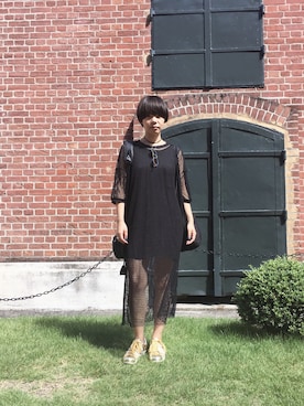 「Y.A.Acc（ワイエーアク）のアイテム」を使った、Y.A.Accさん（レディース・155cm）の夏コーディネート