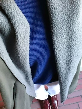 「MidiUmi（ミディウミ）のアイテム（その他アウター）」を使った、costa.ryokoさん（レディース・153cm）の冬コーディネート