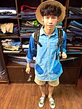 「locker」｜Locking Ah-mengさん（メンズ・170cm）の秋コーディネート