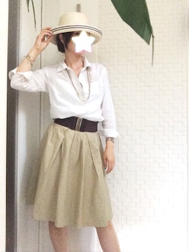 「Accessorize（アクセサライズ）のアイテム（ブレスレット）」を使った、Erikoさん（レディース・165cm）の夏コーディネート