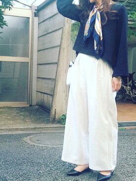 「Plush&Lush（プラッシュアンドラッシュ）のアイテム」を使った、Erikoさん（レディース・165cm）の夏コーディネート