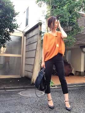 「ajew（エジュー）のアイテム（アクセサリー）」を使った、Erikoさん（レディース・165cm）の夏コーディネート