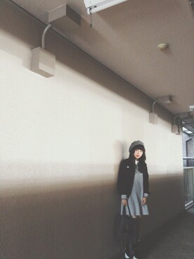 「Fine Quality Hat（ファインクオリティハット）のアイテム」を使った、IMARIさん（レディース・154cm）の秋コーディネート