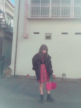 「A.D.G（エーディージー）のアイテム（アクセサリー）」を使った、IMARIさん（レディース・154cm）の冬コーディネート