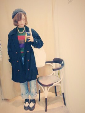 カ キ ク ケ 子 ○△■さん(レディース・158cm)の秋コーディネート