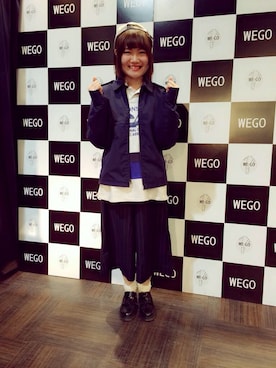 「だぼだぼ」｜「アイテム（ナイロンジャケット）」を使った、えりりさん（レディース・162cm）の冬コーディネート