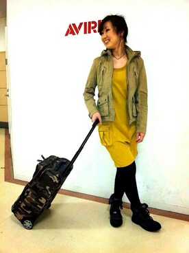 YOKOHAMAスタッフさん（レディース・162cm）の春コーディネート