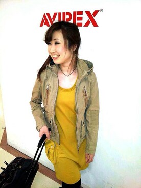 YOKOHAMAスタッフさん（レディース・162cm）の春コーディネート