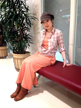 YOKOHAMAスタッフさん(レディース・162cm)の春コーディネート