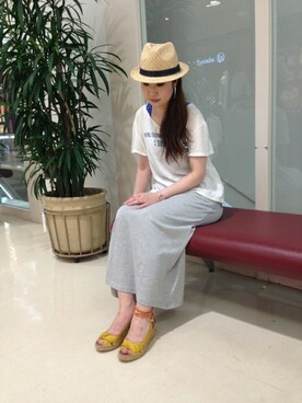 YOKOHAMAスタッフさん（レディース・162cm）の夏コーディネート