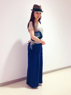 YOKOHAMAスタッフさん（レディース・162cm）の夏コーディネート